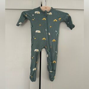 KYTE baby Camping Print footie NB